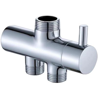 Válvula Desviadora de Ducha Montada en Pared Divisor de 2 Vías Cobre Cromado Piezas de Ferretería para Mejoras del Hogar Para el Hogar