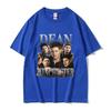 2025 Summe Dean Winchester Actor Graphic TShirt Unisex Fashion Retro Short Sleeve Tshirts Unisex 100 Pure Cotton Printed Tshirt