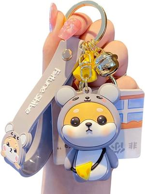 AIXUAN Niedliche Idee Chinesisches Tierkreiszeichen Motiv Glückstier Shiba Inu Anhänger Schlüsselanhänger, Schlüssel