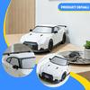 Sport Race Car Toy Classic Vehicle Model with Alarm Clock Display Ornament for Birthday