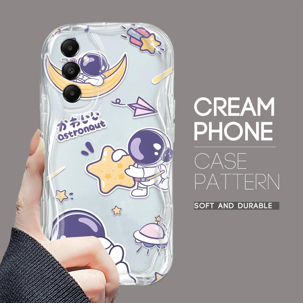 

Милый мультяшный узор, кремовая текстура, мягкий силиконовый чехол с волнистыми краями, чехол для телефона Samsung Samsung S25 Plus 5G прозрачный