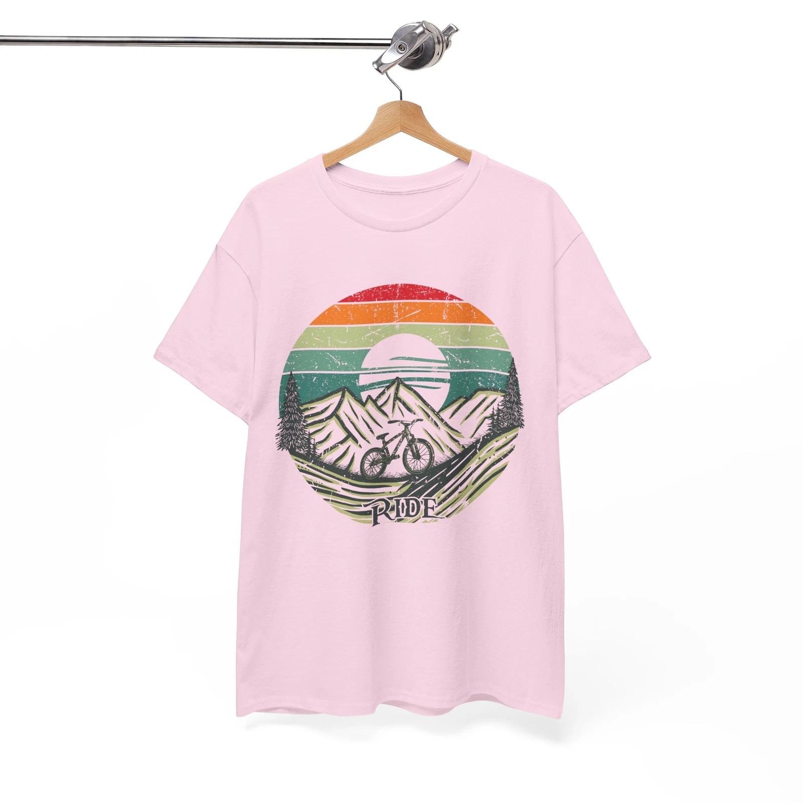 Conquer the Mountains T-Shirt | Ride your mountain bike cycling t shirt S