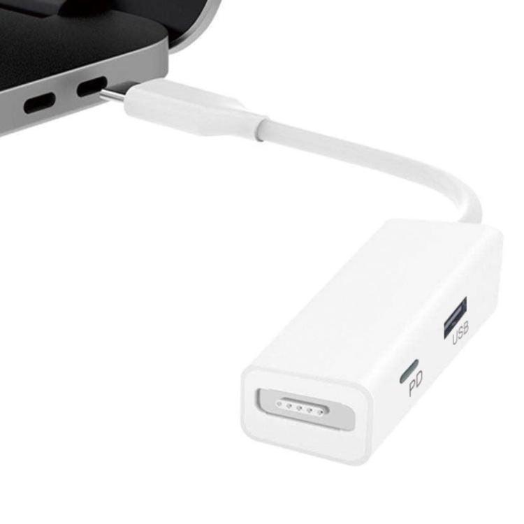 

3 в 1 MagSafe 1/2 + порт PD + адаптер-преобразователь USB-USB-C/Type-C чёрный