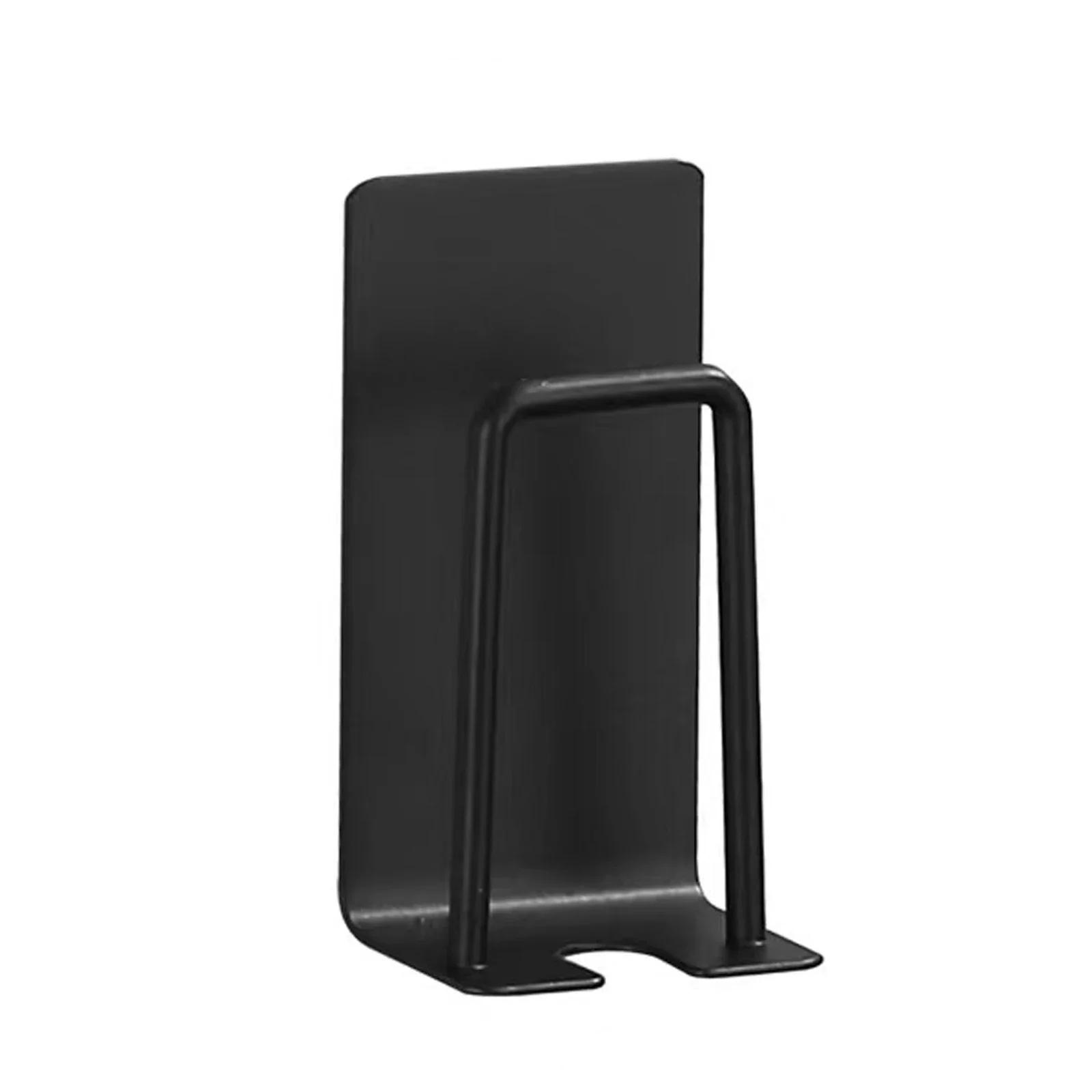 

Крючок для ванной комнаты, самоклеящийся настенный держатель для зубных щеток, органайзер, подставка для электрических зубных щеток из нержавеющей стали, многоцелевые крючки чёрный