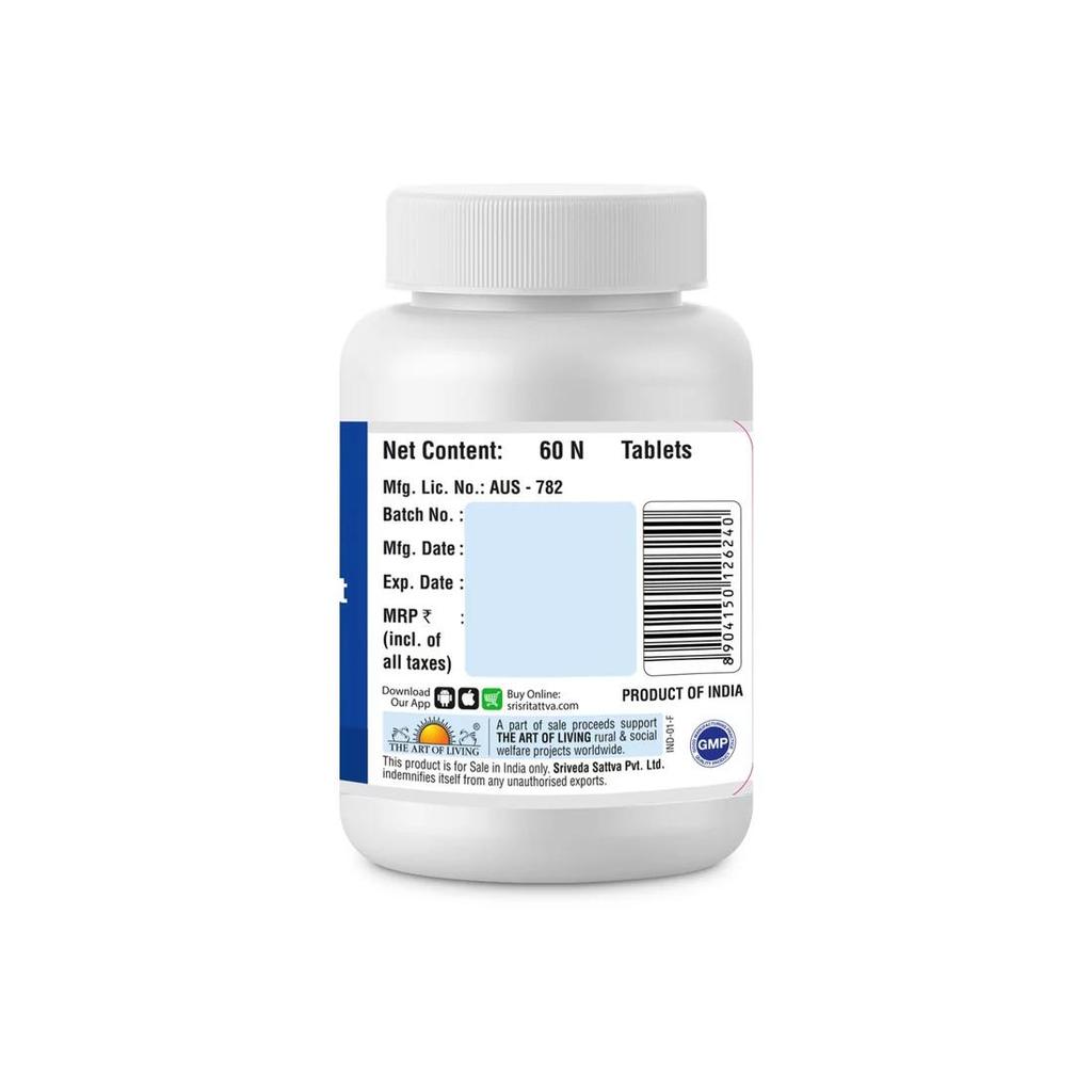 Tabletki Ayush Kwath 500 mg | Klasyczne ajurwedyjskie tabletki ziołowe | 60 tabletek | Sri Sri Tattva