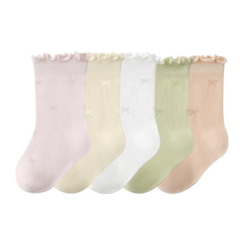 A-Class Cotton Mesh Baby Socks - Newborn Summer Cartoon Design for Boys and Girls