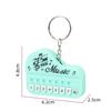 1 Pcs Creative Mini Electronic Piano Keychain Pendant Luminous Music Toy Small Gift