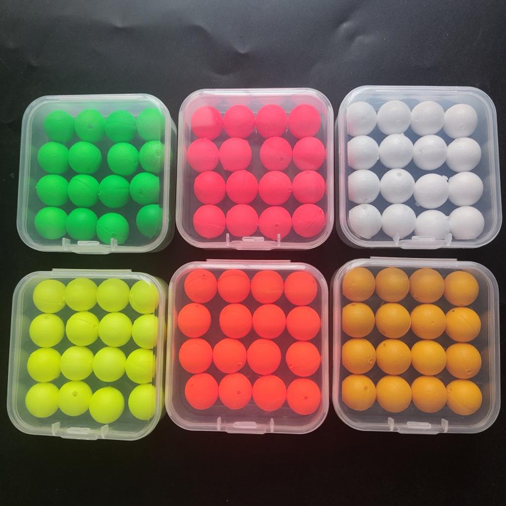16Pcs Fishing Float Round Fly Fishing Bobber Float Beads Fishing Bobber Fishing Float Bobbers Strikes Indicators Set