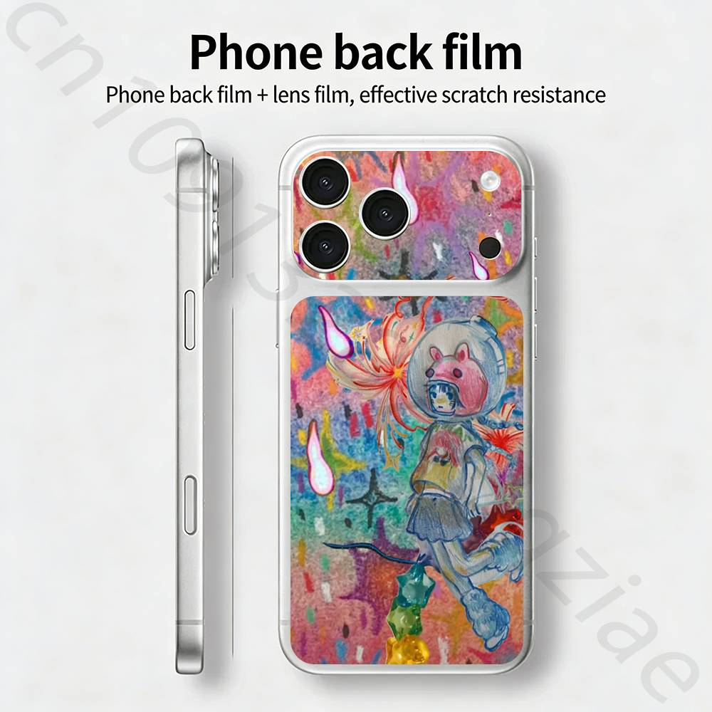 

Aya Takano Japanese painter TICKET Decal Skin Wrap for iPhone 17 Pro/Pro max Protective Film for Back, Frame, Camera iPhone17pro