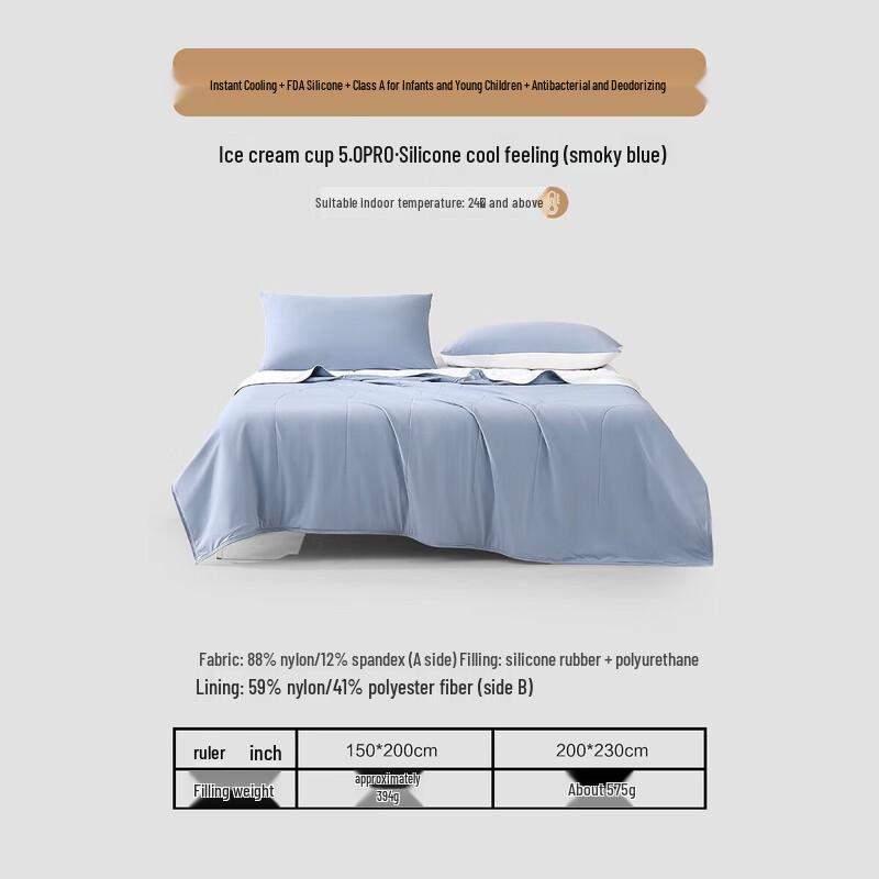 Mercery Home 5.0 Pro Silicone Cool Feel Machine Washable Summer Quilt