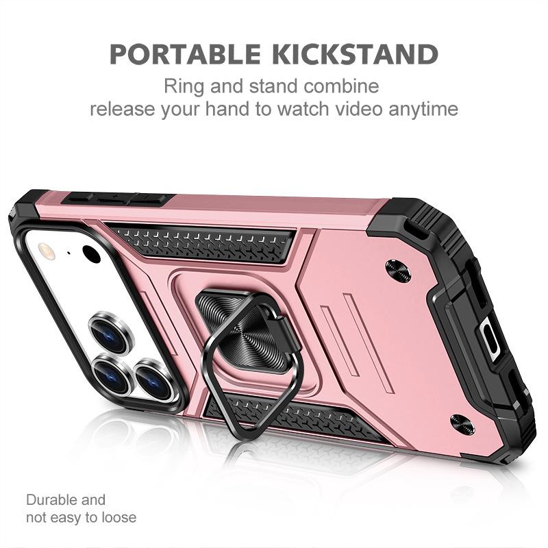 Hot Sale Applicable Apple 17 Mobile Phone Case Car Magnetic Holder iPhone16Pro Mobile Phone Case 15
