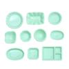 10-Piece Handmade Resin Cartoon Plate Set for Dollhouse Decor and DIY Crafting