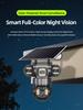 4G Three-Lens Solar Surveillance Camera with Triple-Screen View