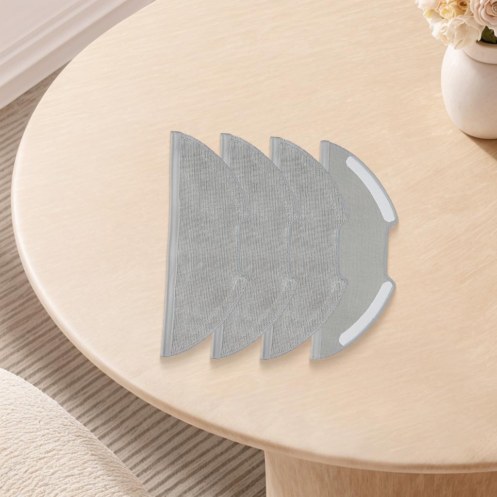 4 Pieces Mop Cloth Kit Easy Install Mop Cloth Accessories Vacuum Cleaner Accessories Easy Installation Sturdy Construction