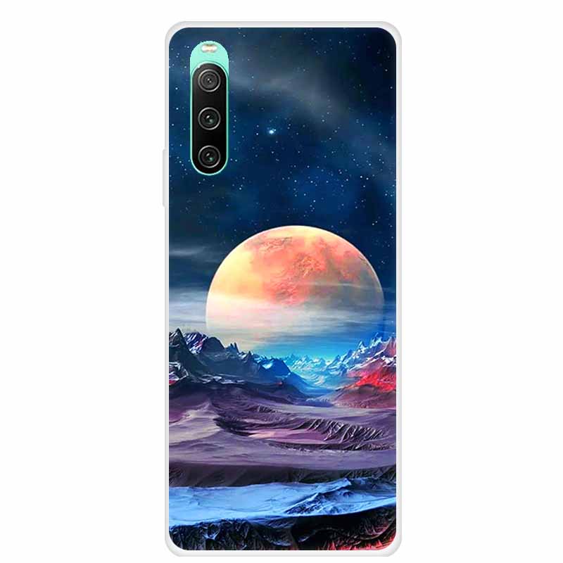 For Sony xperia 10 IV Case 1 IV 10 iV Clear Fashion Soft TPU Silicone Back Case For Sony Xperia 10 1 5 III Cover Funda Shell Cat