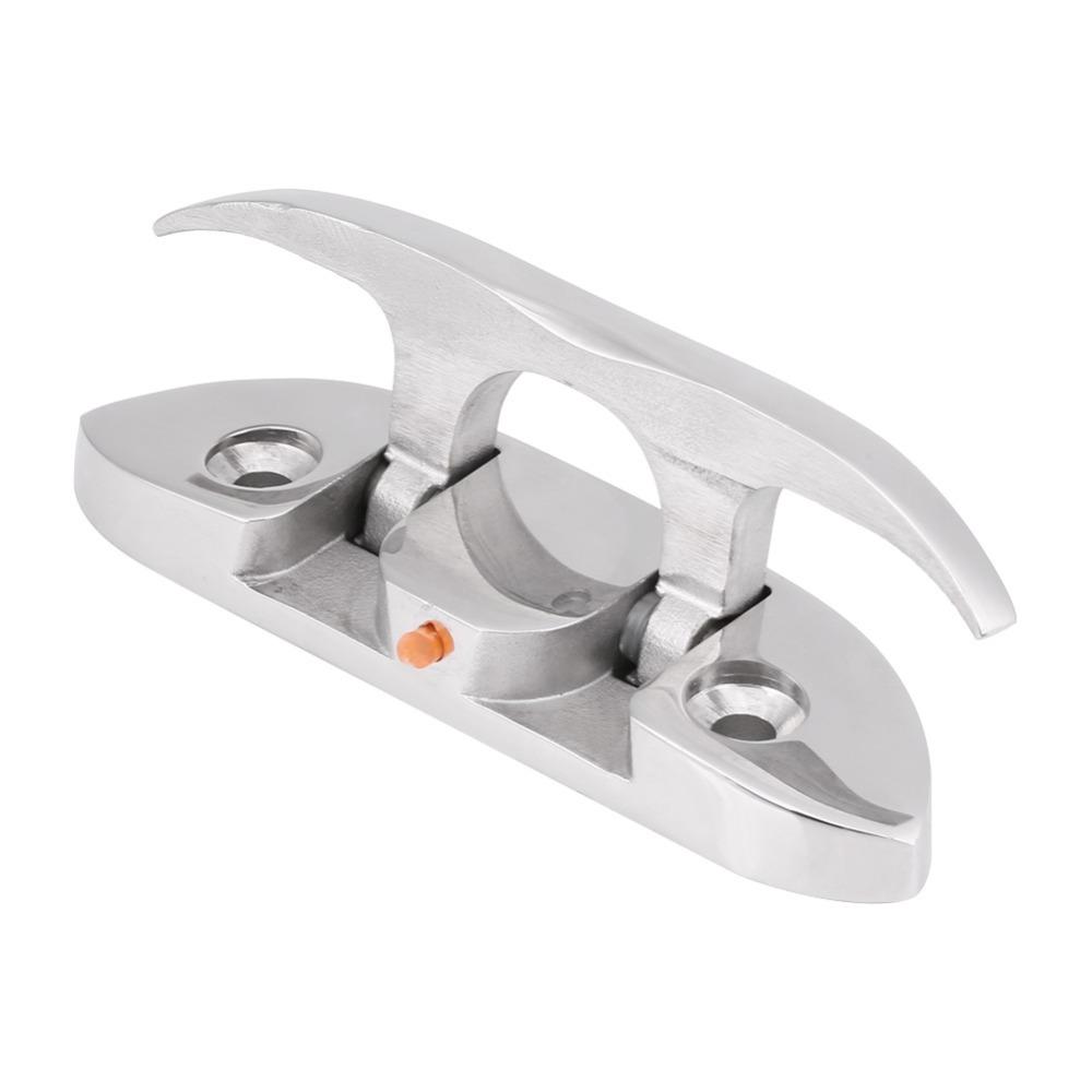 Flip Up Marine Boat Cleat 316 Stainless Steel Dock Cleat Flip Up Cleat Marine Application