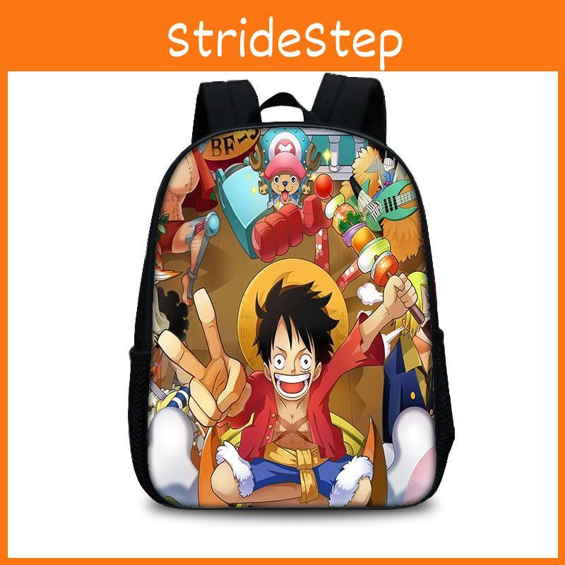 Anime One Piece Cartoon Design Boy Oxford Fabric Backpack  For Activities School