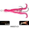 2PCS 5g 9.5cm Squid Jigging Hook HK037 Model Teaser Fishing Lure Octopus Fishing Lure  Squid Fishing