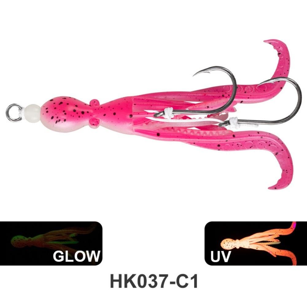 2PCS 5g 9.5cm Squid Jigging Hook HK037 Model Teaser Fishing Lure Octopus Fishing Lure Squid Fishing