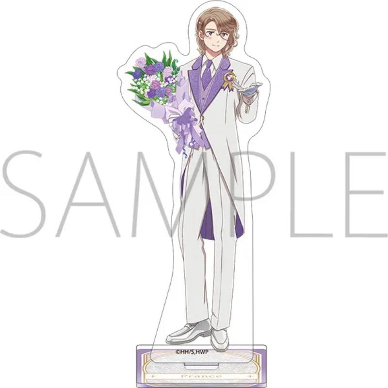 Hetalia WorldStars 20th Anniversary Party Ver. Alfred F. Jones Figure Acrylic Stand Ludwig Standing Plate  Ivan Braginski Toys