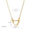 Stainless Steel Fashion Daily Life Pendant Accessories Diy Live Mouth Chain Furnace Vacuum Plating 18K Gold Color Retention