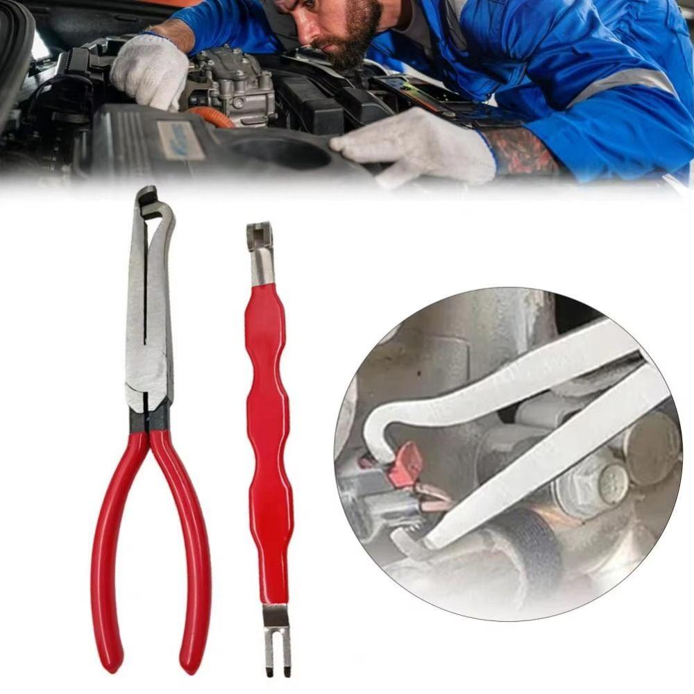 Bendable Head Electrical Disconnect Pliers Multi-function Connector Release Tool  Automotive Use