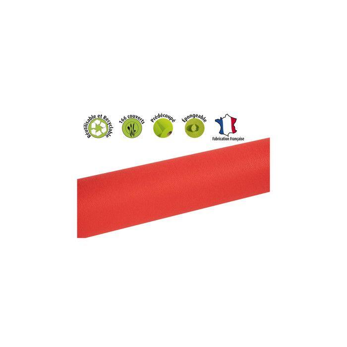 Nappe spunbond - le geant de la fete - 50 m - rouge - synthétique - rectangulaire