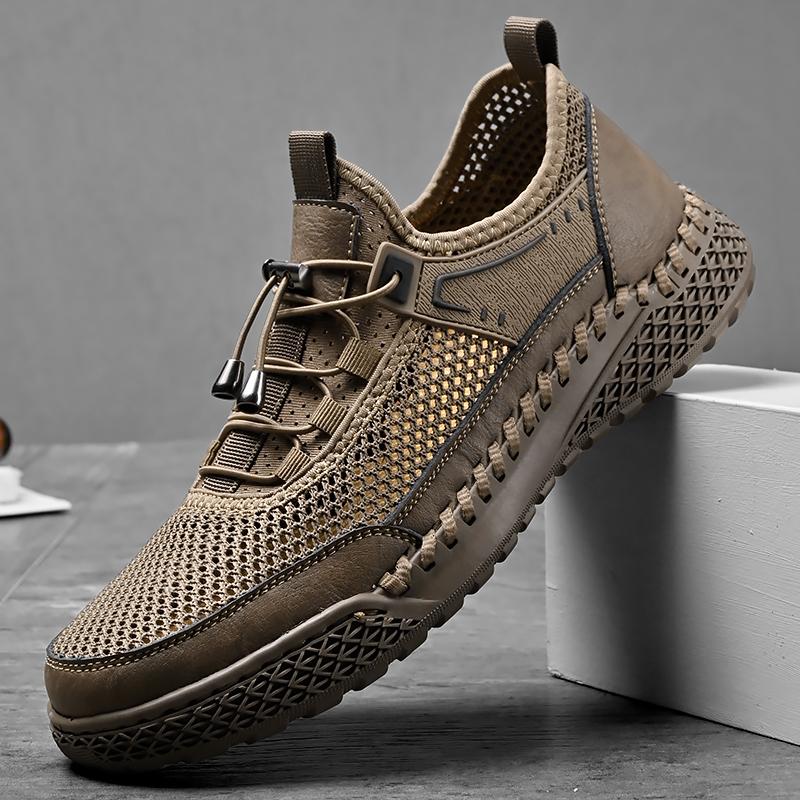 

Модная Мягкая Горячая Распродажа Крутые Повседневные Балетки Мокасины Дышащая Повседневная Летняя Мужская Обувь Деловая Сетка Обувь для Ходьбы Перфорированные Мужские Кроссовки 38