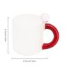 300ml Colored Glass Cups Heat Resistant Glass Mug Handmade Simple Wave Handle Coffee Milk Tea Cup Hot Water Tumbler Drinkware