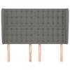 VidaXL Headboard with Ears Dark Grey 147x23x118-128 Cm Fabric3118389