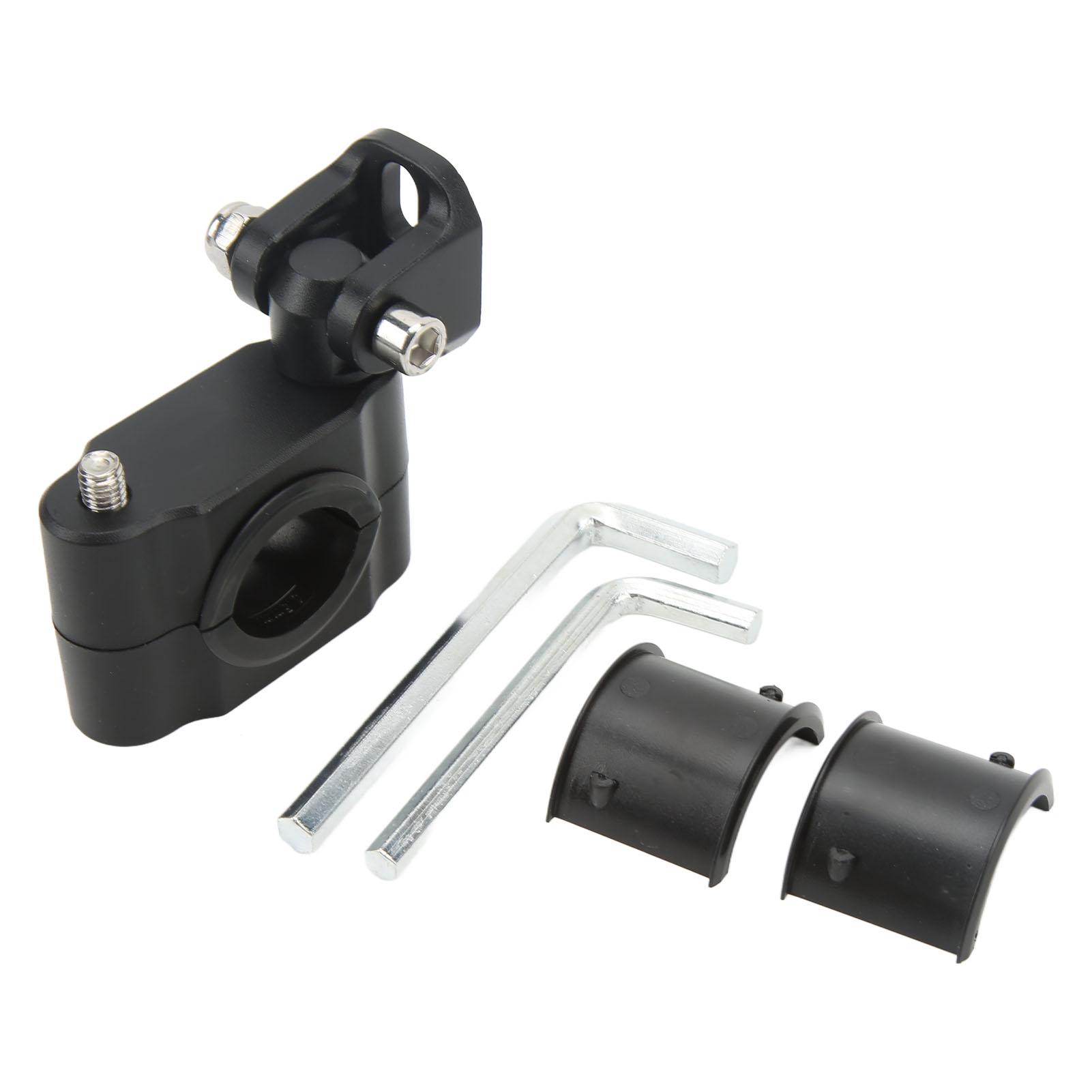 

1 Pair Motorcycle Light Mounting Bracket 360 Degree Rotation Stable Aluminum Alloy Light Mount Holder for Electric Cars