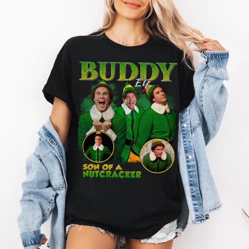 2026 Buddy The Elf Movie Portrait Retro TShirtland Family Travel Gift Buddy The Elf