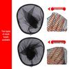 Reinforced Aluminum Alloy Landing Net with Telescopic Handle and Deep Rubber-Coated Net for Large Fish.