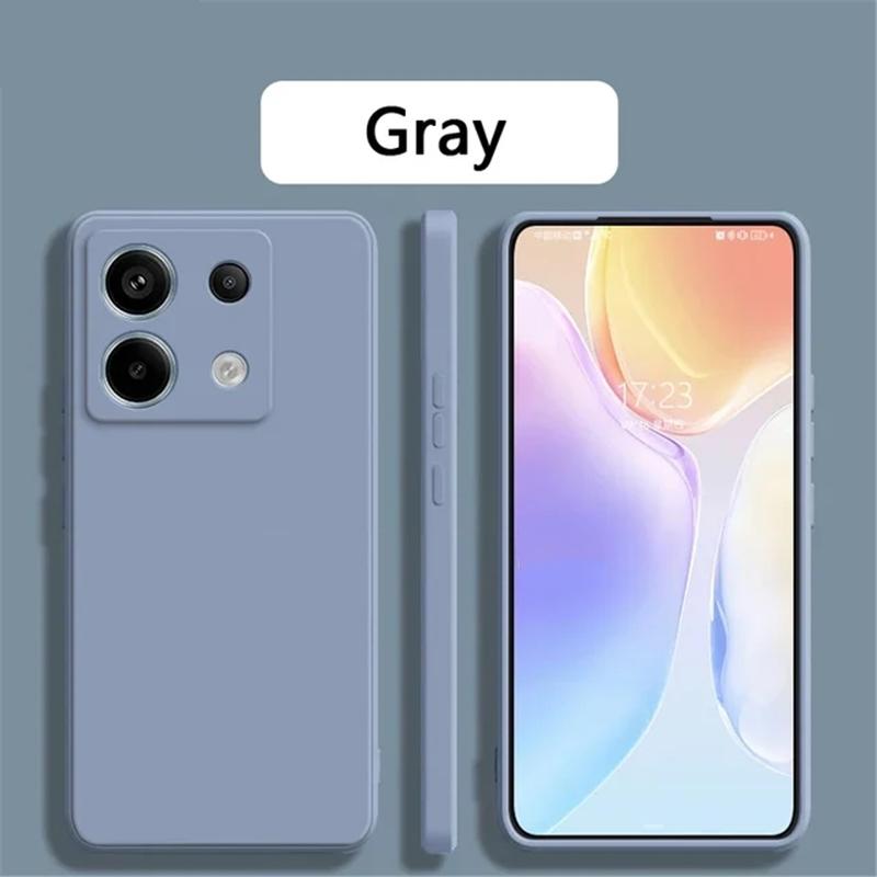Candy Color měkké tekuté silikonové pouzdro na telefon Xiaomi Redmi Note 13 Pro Plus 13C K70E Poco X6 Pro 4G 5G Nárazuvzdorný objektiv Ochrana fotoaparátu TPU kryt