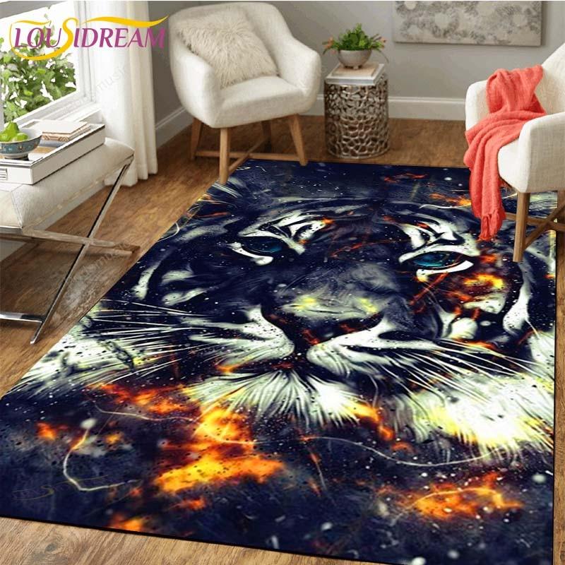 Tiger Carpet Floor Non Slip Rug Room Mat Square Quality Removable Kitchen Bath Floor Waterproof Rug Mat