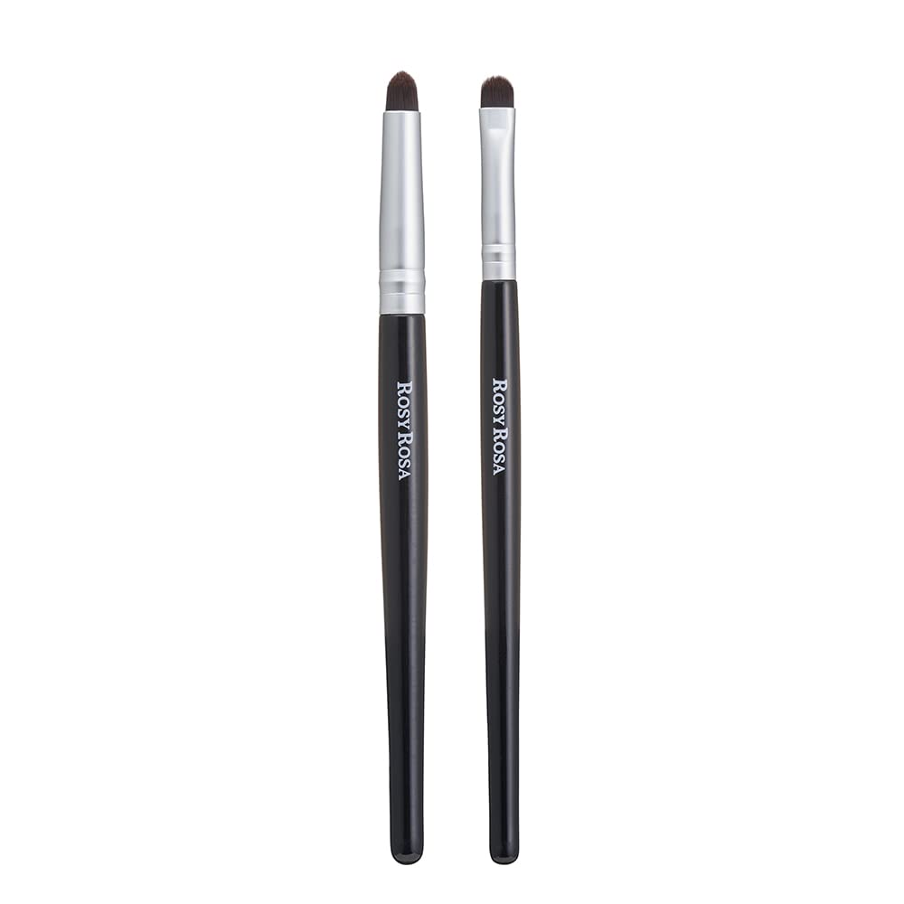 Rosy Rosa Point Makeup Brush Set Black (2 Brushes)