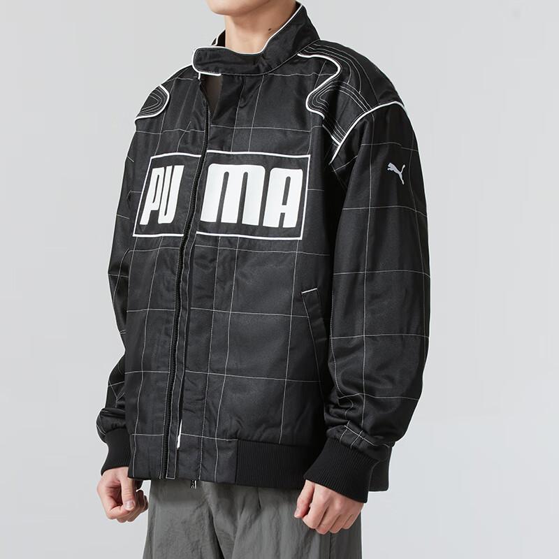 Puma Unisex Windproof Stand Collar Cotton Padded Jacket Black 631974-01