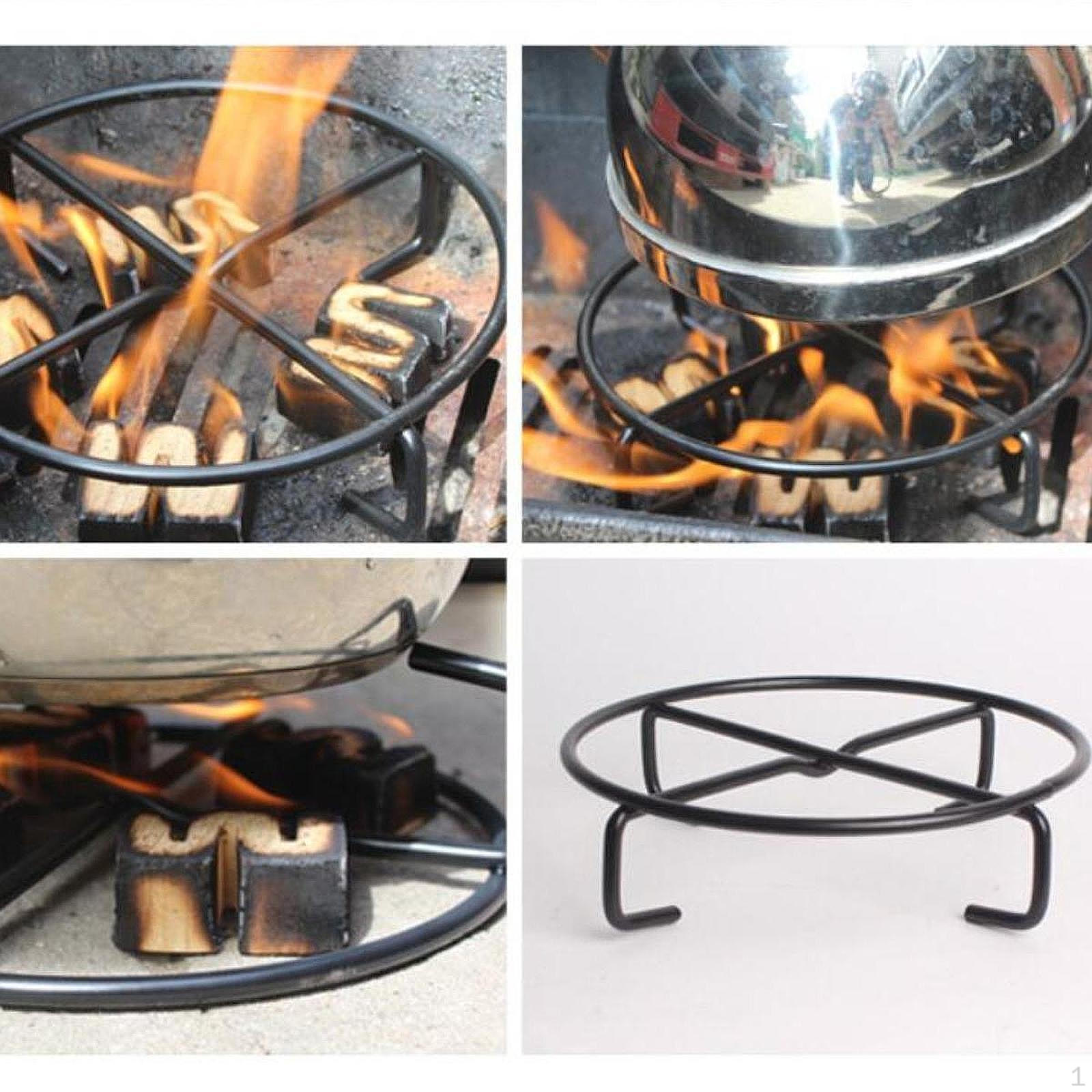 

Круглая железная подставка под чайник, термостойкая подставка-основание для костра, пешего туризма