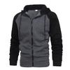 2024 Men's Color Block Raglan Sleeve Hoodie: Autumn/Winter European & American Fashion Casual Sports Top