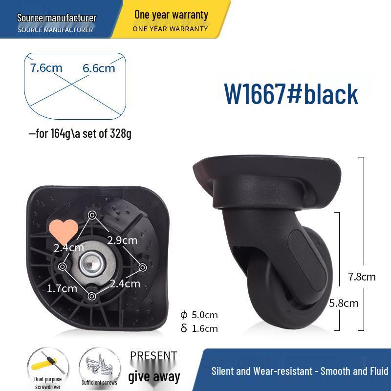 Universal Replacement Wheels for Suitcases and Trolley Cases