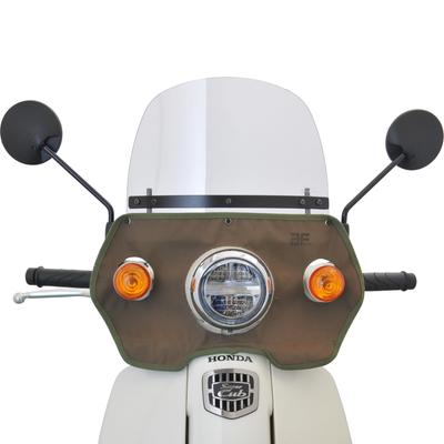 Asahi Windschutzscheibe (AF ASAHI) Khaki Windschild für Super Cub 50 (AA09)/110 (JA44/JA59) CUB-T04