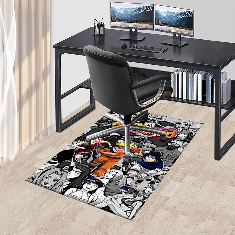 1pc Naruto Adventure Begins Carpet for Playroom Bedroom Living Room Sofa Home Decor,kids Game Area Rug Non-slip Floor Mat Y723119