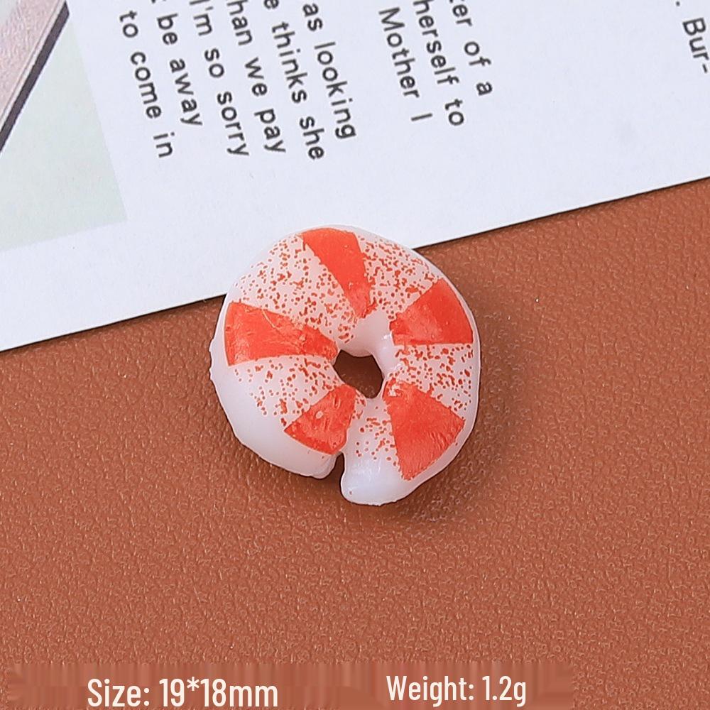 DIY Resin Play Food Accessories: Corn, Shrimp, Cream Glue, Hair Clip Figurines