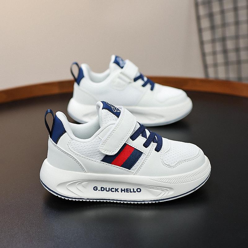 

Little yellow duck new classmates boys shoes spring new mesh breathable low-top board shoes girls non-slip children s shoes 27