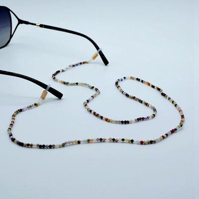 Rainbow Stone Glasses Chains Natural Crystal Sunglasses Accessories Handmade Creative Glasses Chains Mom Gifts
