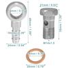 ACROPIX 14mm ID 10mm OD M14x1.5 Banjo Bolt Hose Barb Fitting Universal Banjo Fitting