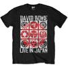Black David Bowie Live In Japan Official Tee T-Shirt Mens Unisex