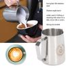 450ml Milk Frothing Pitcher Stainless Steel Coffee Frother Jug Milk Steaming Cup Pot for Coffee Drinks Home Barista Accessory