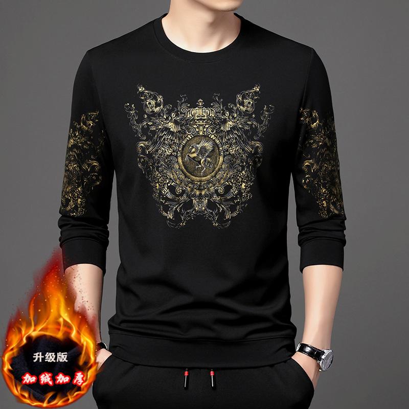 

Зимняя новая флисовая толстовка с капюшоном, мужская теплая повседневная футболка с длинным рукавом с принтом и длинными рукавами для мужчин XXXXL