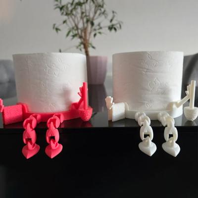 Baumelndes Bein Cartoon Toilettenpapierrollenhalter Toilettenpapierspender 3D-Druck Taschentuchständer Badezimmer Wohnzimmer Deko